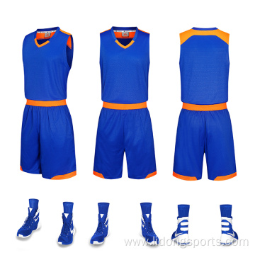 Polyester Sublimated Blank Basketball Uniform Wholesale